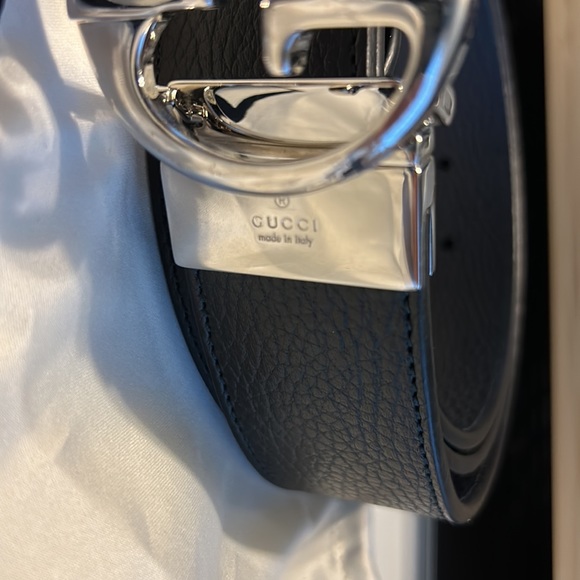 Gucci GG interlocking black calfskin belt - Picture 2 of 12